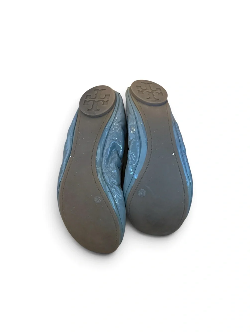 Tory Burch Light Blue Patent Leather Ballet Flats